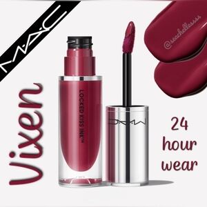 MAC Cosmetics Locked Kiss Ink 24 Hour Wear Matte Vixen Rose Brand New In Box